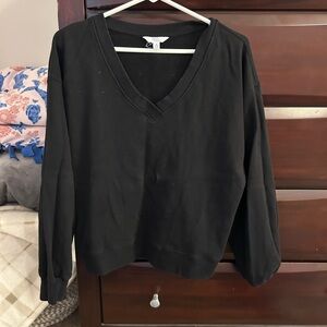 Time and Tru Black Knit Top